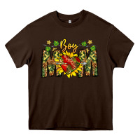 Chocolate Brown boy mom Heavy Core Tee - CowhideDigitalArt