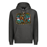Charcoal Heather rodeo Premium Hoodie - SublimationCraftShop