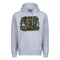 Heather Grey rodeo Premium Hoodie - SublimationCraftShop