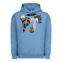 Pigment Pebble Blue pt Urban Hoodie - CowhideDigitalArt