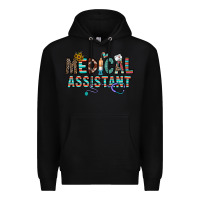 Black medical asistant Premium Hoodie - CowhideDigitalArt