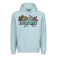 Blue Mist medical asistant Premium Hoodie - CowhideDigitalArt