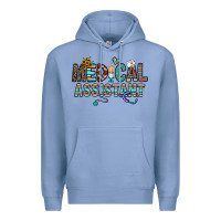 Colony Blue medical asistant Premium Hoodie - CowhideDigitalArt