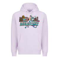Lilac medical asistant Premium Hoodie - CowhideDigitalArt