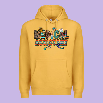 Medical Asistant Premium Hoodie Designed By Cowhidedigitalart