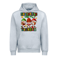 Heather Grey christmas with my gnomies Urban Hoodie - FaDigitalArtStudio