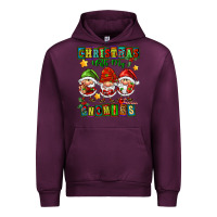 Mauve Wine christmas with my gnomies Urban Hoodie - FaDigitalArtStudio