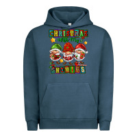 Pigment Midnight Navy christmas with my gnomies Urban Hoodie - FaDigitalArtStudio