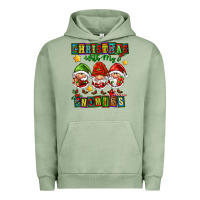 Pigment Oil Green christmas with my gnomies Urban Hoodie - FaDigitalArtStudio