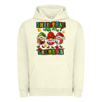 Pigment Pistachio christmas with my gnomies Urban Hoodie - FaDigitalArtStudio