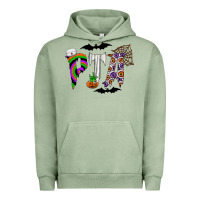 Pigment Oil Green pta Urban Hoodie - CowhideDigitalArt