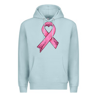 Blue Mist pink ribbon Premium Hoodie - HRA Design Shop