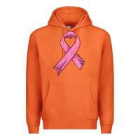 Carrot pink ribbon Premium Hoodie - HRA Design Shop