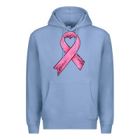 Colony Blue pink ribbon Premium Hoodie - HRA Design Shop