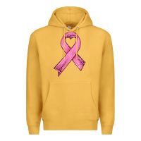 Mustard pink ribbon Premium Hoodie - HRA Design Shop