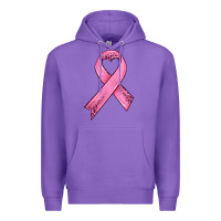 Purple pink ribbon Premium Hoodie - HRA Design Shop