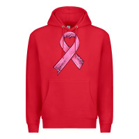 Red pink ribbon Premium Hoodie - HRA Design Shop