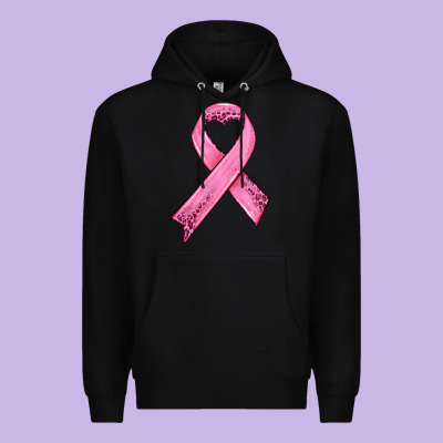 Pink Ribbon Premium Hoodie Designed By Hra Design Shop