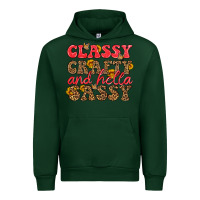 Forest Green classy crafty and hella sassy Urban Hoodie - HRA Design Shop