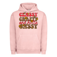 Pigment Salmon classy crafty and hella sassy Urban Hoodie - HRA Design Shop