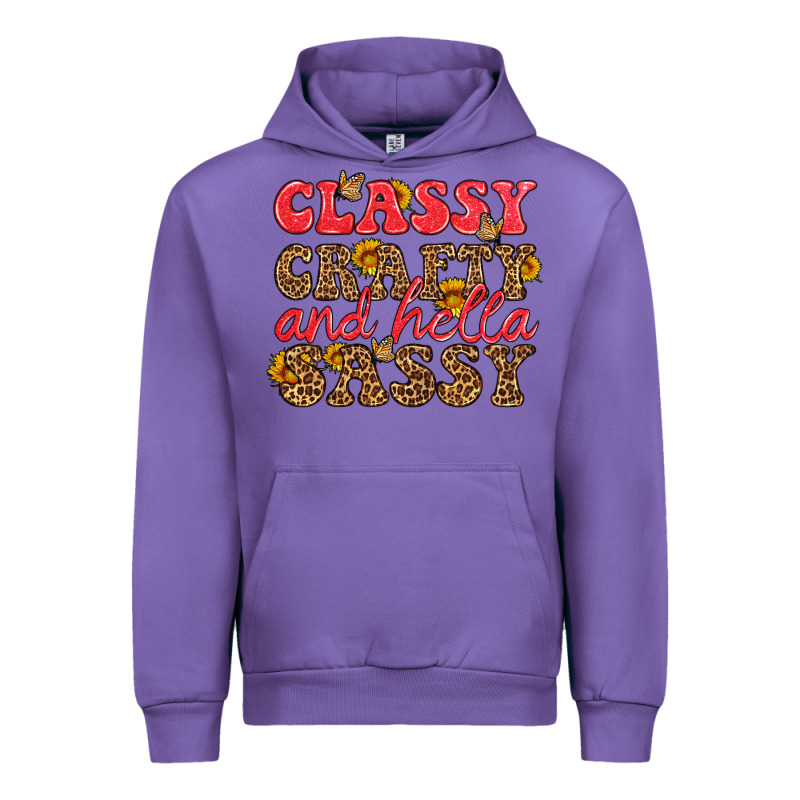 Classy Crafty And Hella Sassy Urban Hoodie by HRA Design Shop | Teevron