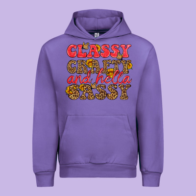 Classy Crafty And Hella Sassy Urban Hoodie Designed By Hra Design Shop