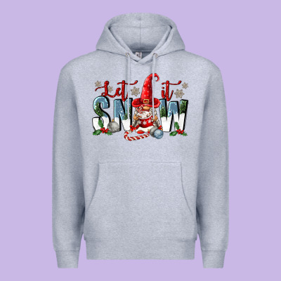 Let It Snow Premium Hoodie Designed By Fadigitalartstudio