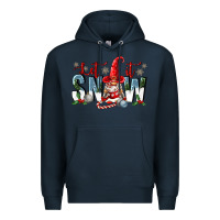 Navy let it snow Premium Hoodie - FaDigitalArtStudio