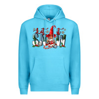 Ocean Blue let it snow Premium Hoodie - FaDigitalArtStudio
