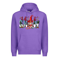Purple let it snow Premium Hoodie - FaDigitalArtStudio