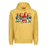 Antique Gold let it snow Premium Hoodie - FaDigitalArtStudio