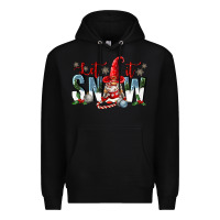 Black let it snow Premium Hoodie - FaDigitalArtStudio
