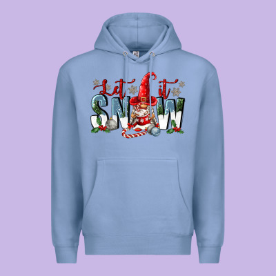 Let It Snow Premium Hoodie Designed By Fadigitalartstudio