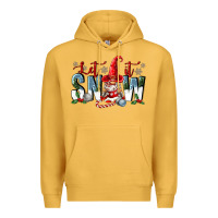 Mustard let it snow Premium Hoodie - FaDigitalArtStudio