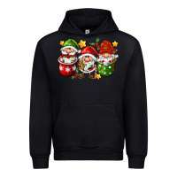 Black coffee cup santa gnomies Urban Hoodie - FaDigitalArtStudio
