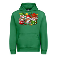 Emerald coffee cup santa gnomies Urban Hoodie - FaDigitalArtStudio