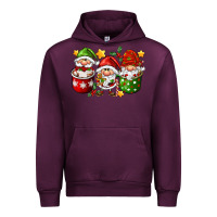 Mauve Wine coffee cup santa gnomies Urban Hoodie - FaDigitalArtStudio