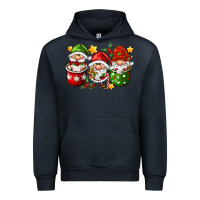 Navy coffee cup santa gnomies Urban Hoodie - FaDigitalArtStudio