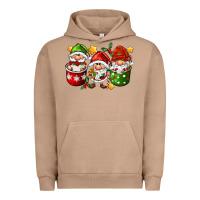 Pigment Burro coffee cup santa gnomies Urban Hoodie - FaDigitalArtStudio