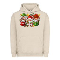 Pigment French Oak coffee cup santa gnomies Urban Hoodie - FaDigitalArtStudio
