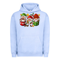 Pigment Grape Ice coffee cup santa gnomies Urban Hoodie - FaDigitalArtStudio
