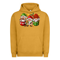 Pigment Peanut Butter coffee cup santa gnomies Urban Hoodie - FaDigitalArtStudio