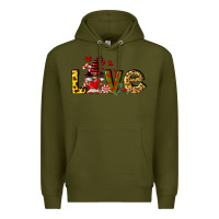 Army Green love gnomes Premium Hoodie - FaDigitalArtStudio