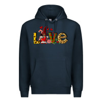 Navy love gnomes Premium Hoodie - FaDigitalArtStudio
