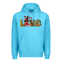 Ocean Blue love gnomes Premium Hoodie - FaDigitalArtStudio