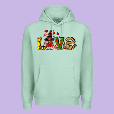 Love Gnomes Premium Hoodie Designed By Fadigitalartstudio