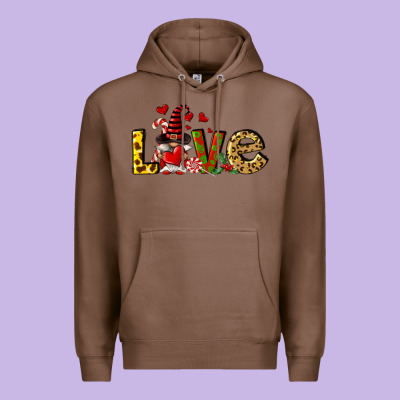 Love Gnomes Premium Hoodie Designed By Fadigitalartstudio