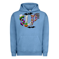 Pigment Pebble Blue slp Urban Hoodie - CowhideDigitalArt