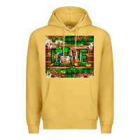 Antique Gold St. patrick's day love gnome tumbler Premium Hoodie - Neo Western