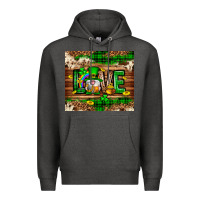 Charcoal Heather St. patrick's day love gnome tumbler Premium Hoodie - Neo Western